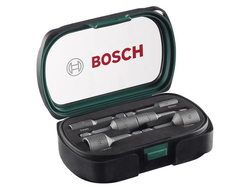 Bosch Steckschlüssel-Set 6-teilig 6-teiliges Steckschlüssel-Set mit Dauermagnet