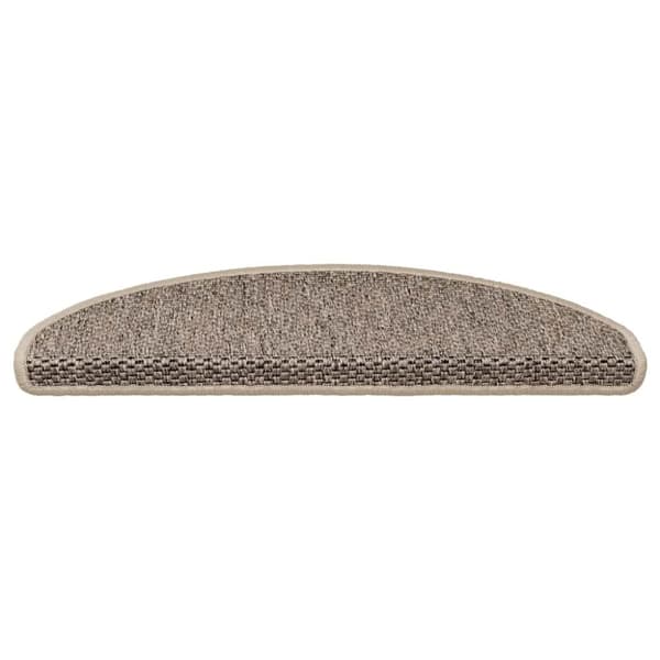 vidaXL Selvklebende trappematter sisal 15 stk 65x21x4 cm mørk beige