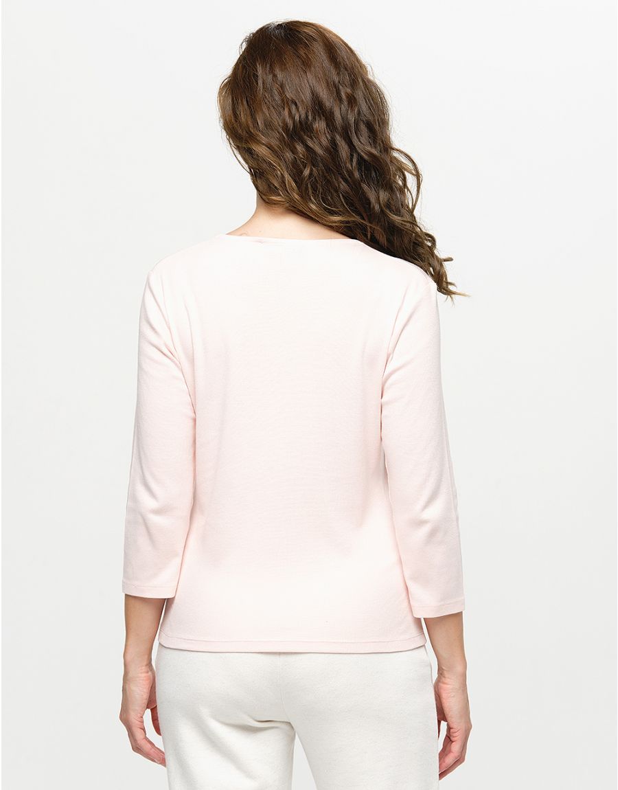T-shirt coton modal rose