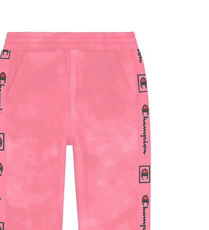 Champion Sweatpants - Elastic Cuff - LyseRød m. Logo