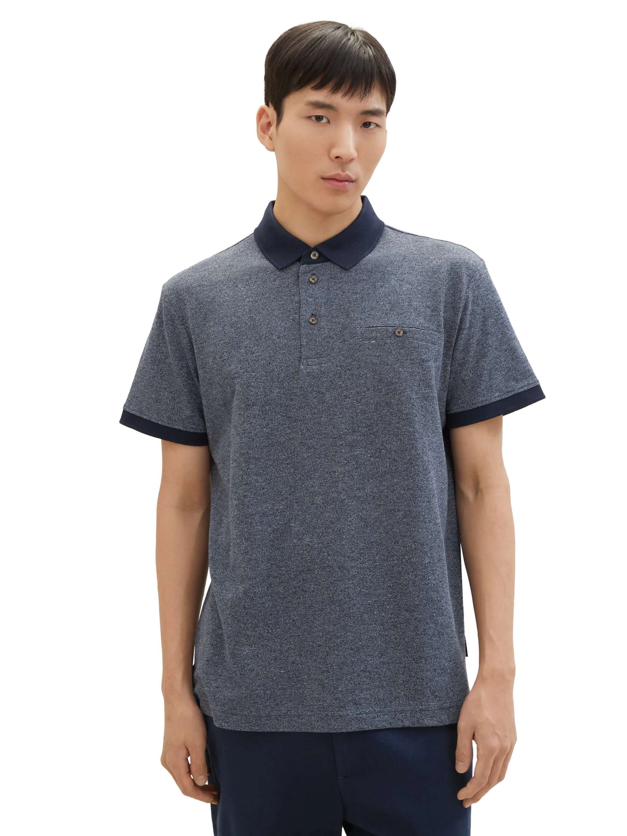 Herren Poloshirt unifarben