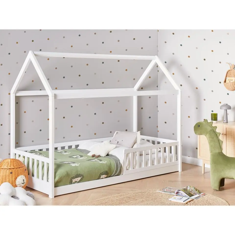COSSAYE - Kinderbed - Wit - 90 x 200 cm - Grenenhout