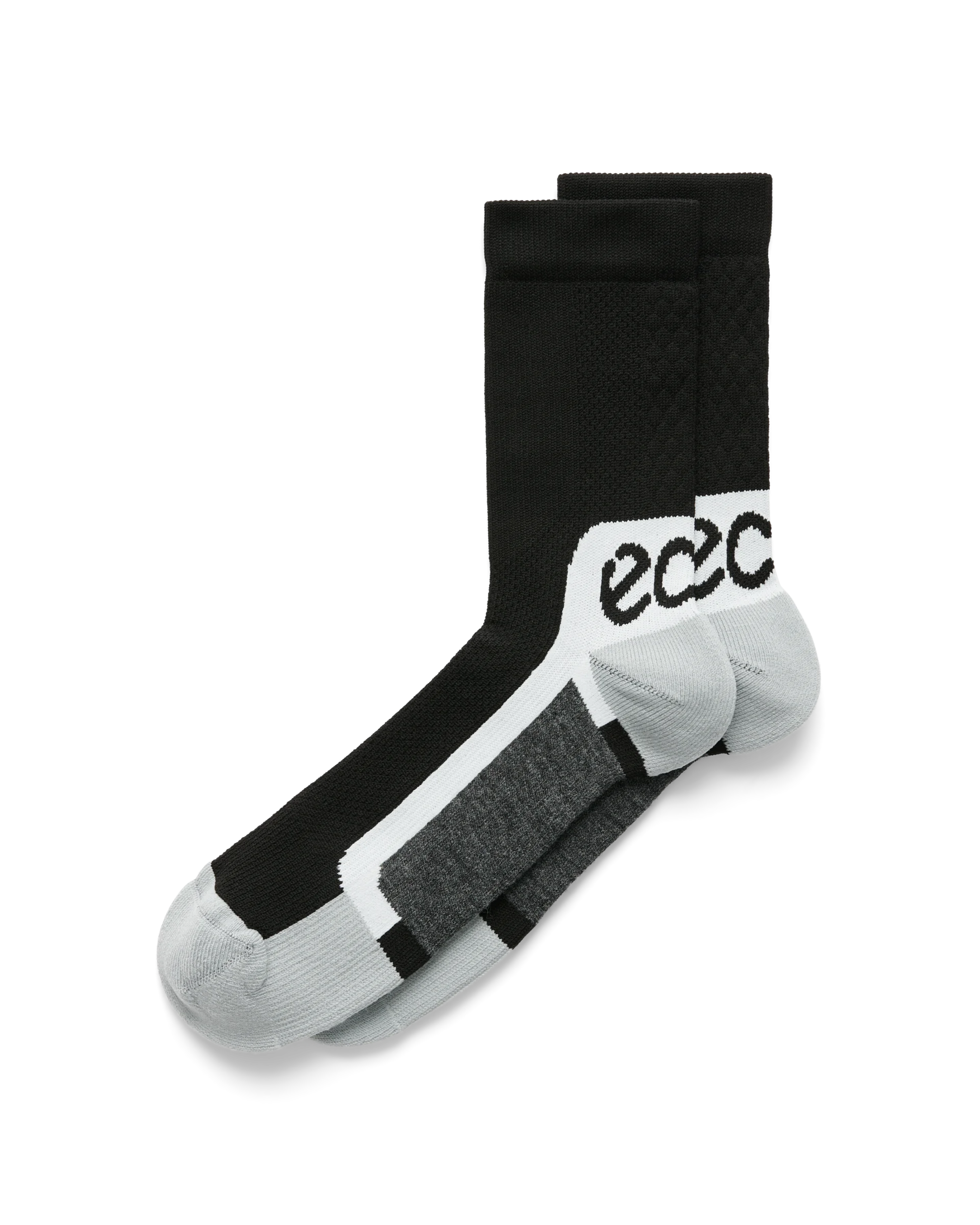 ECCO Tech Sporty Mid Cut Unisex Funktionssocken Schwarz