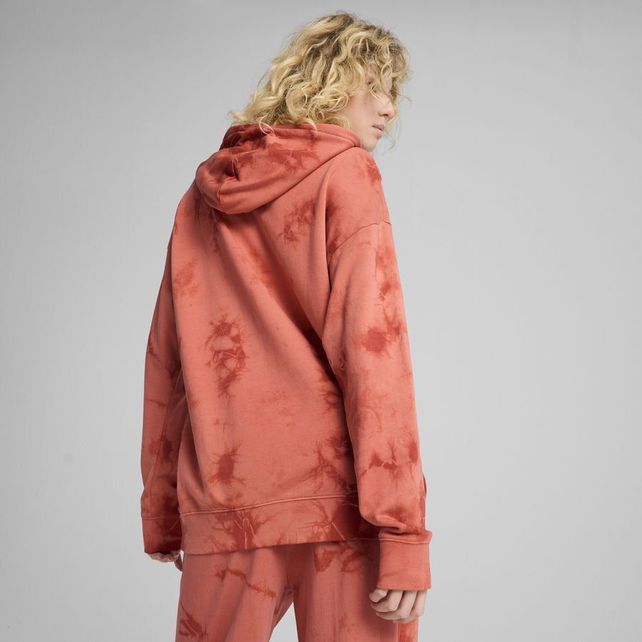 Puma WARDROBE ESS FLORAL PACK Kurzer figurbetonter Hoodie mit Waschung und Grafik