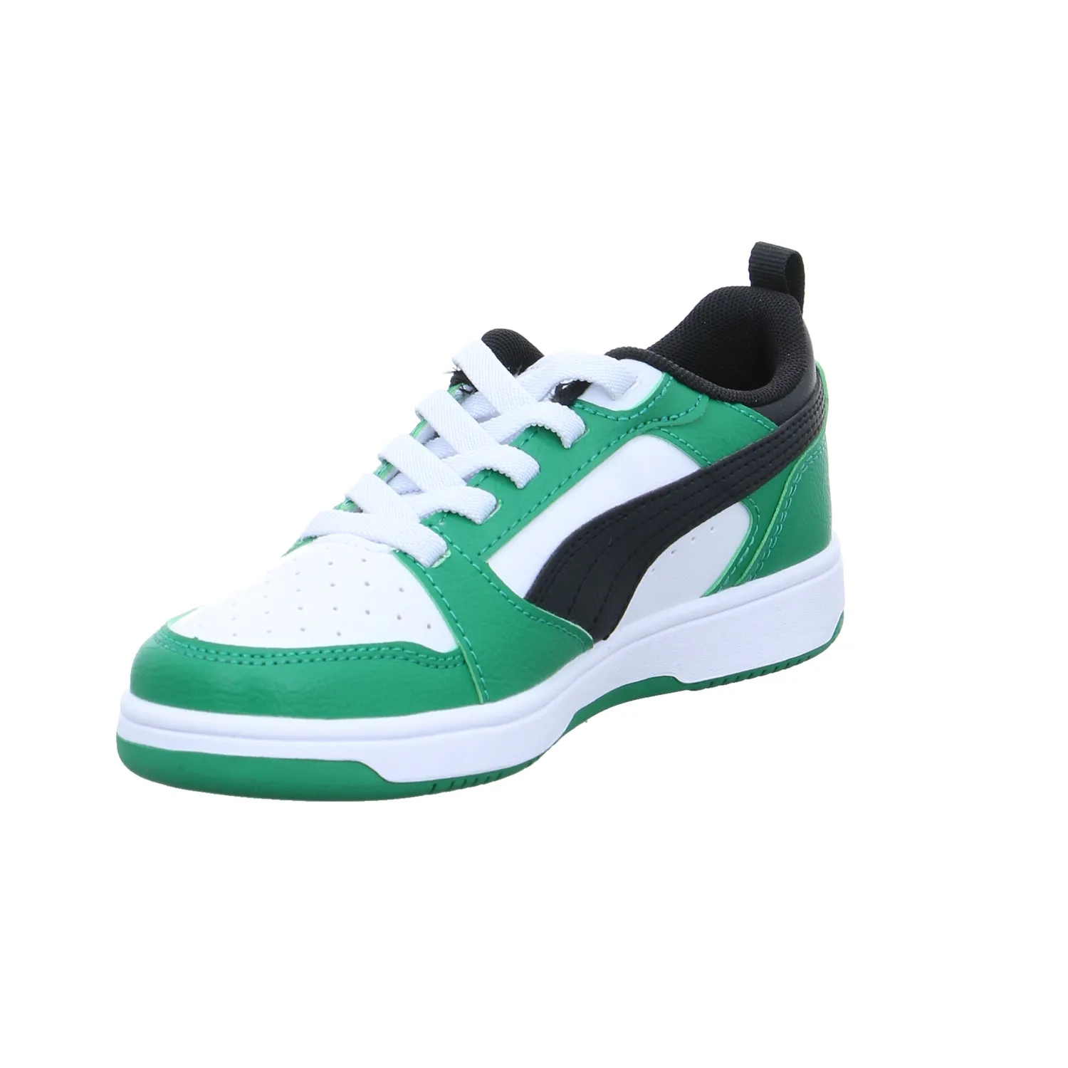 PUMA Kinder Sportschuh Weiss Lederimitat