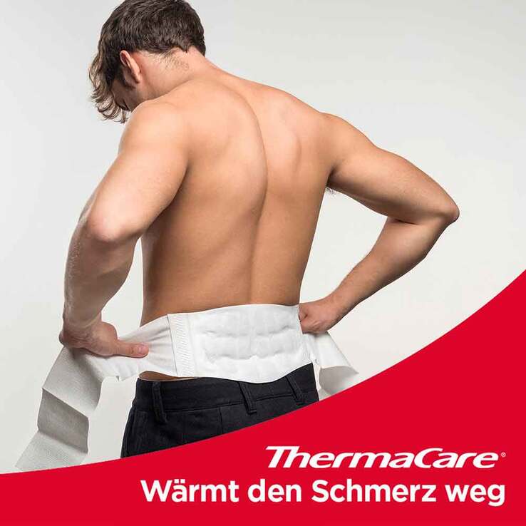 Thermacare Rückenumschläge S-XL zur Schmerzlinderung, 2 St