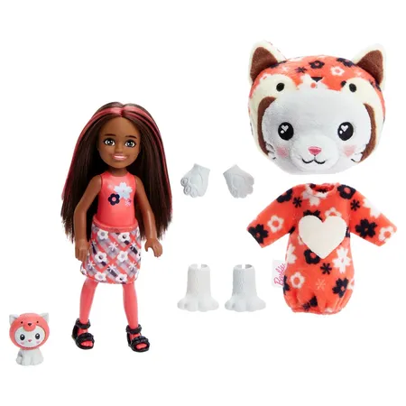 Barbie Cutie Reveal Chelsea Costume Cuties Series - Kitty Red Panda