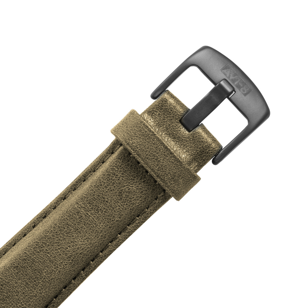 Montre AVI 8 Hawker Hurricane homme acier bracelet cuir vert kaki