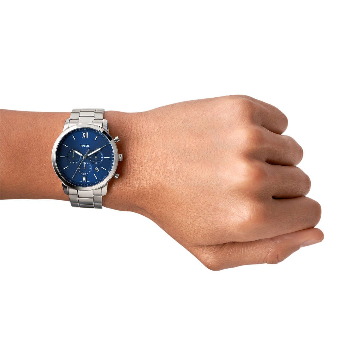 Montre FOSSIL homme chronographe bracelet acier
