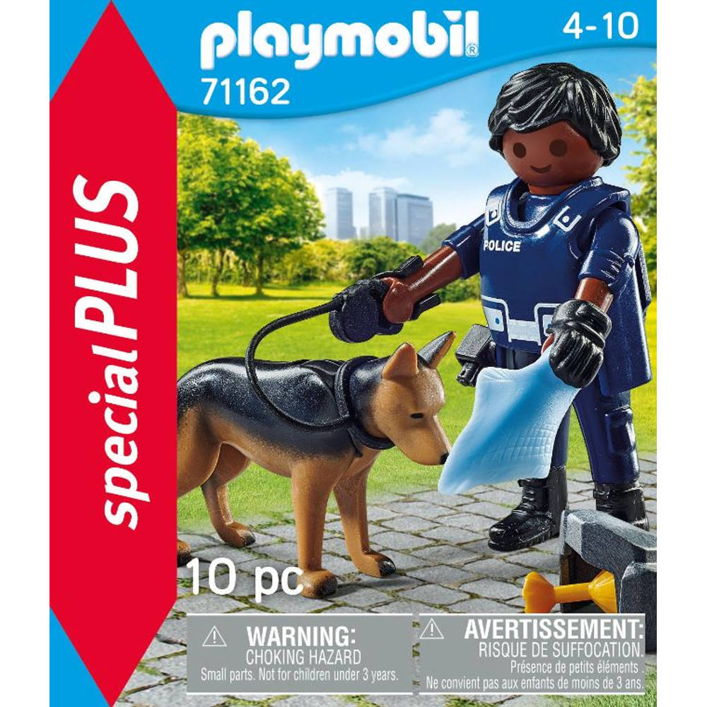 PLAYMOBIL SpecialPLUS politieagent met speurhond 71162