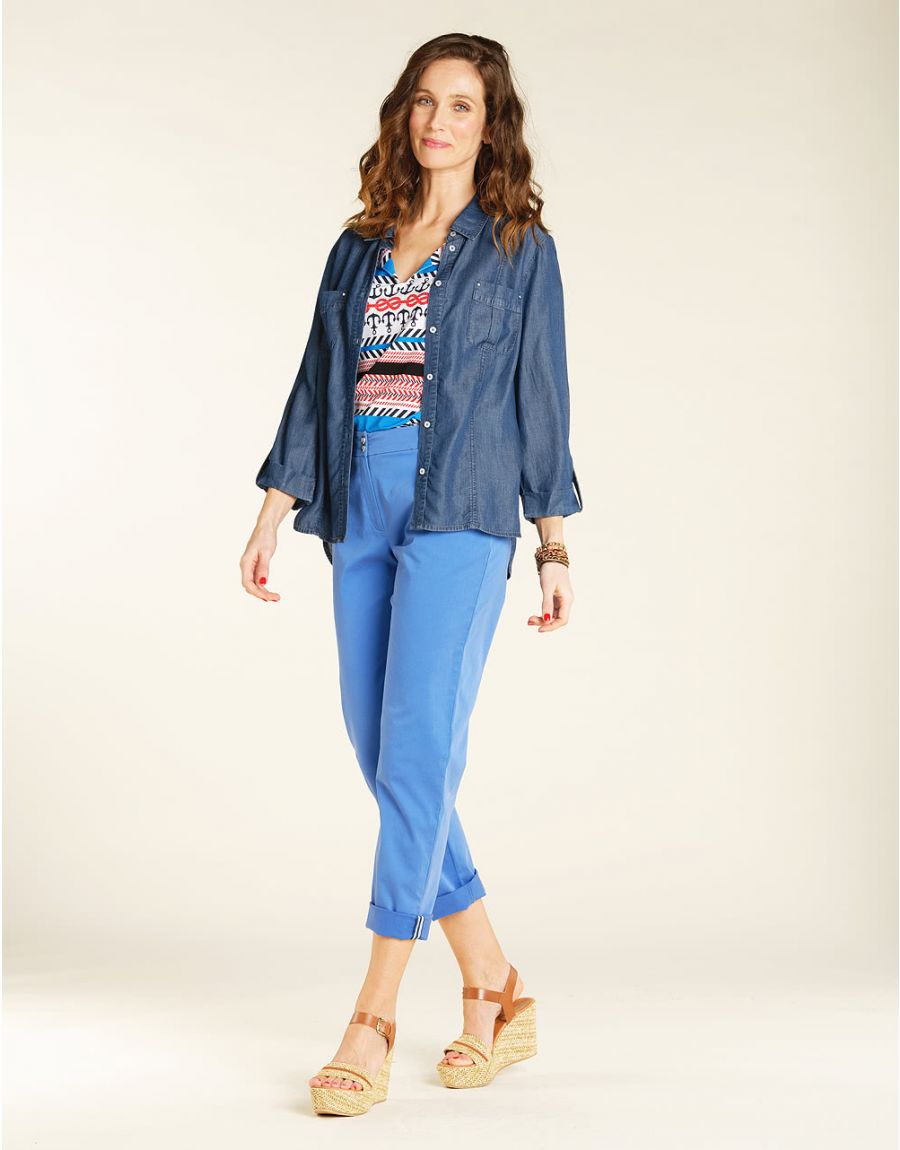 Chemise Lyocell foncé