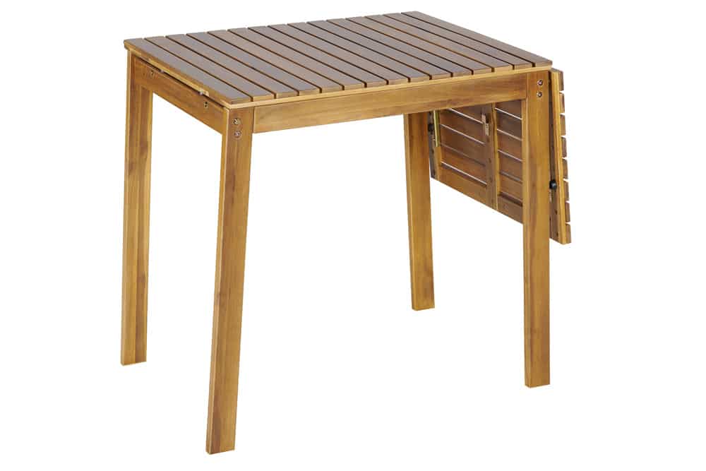 Outdoor Balkontisch BALI 110cm natur honey Akazienholz ausklappbar wetterfest