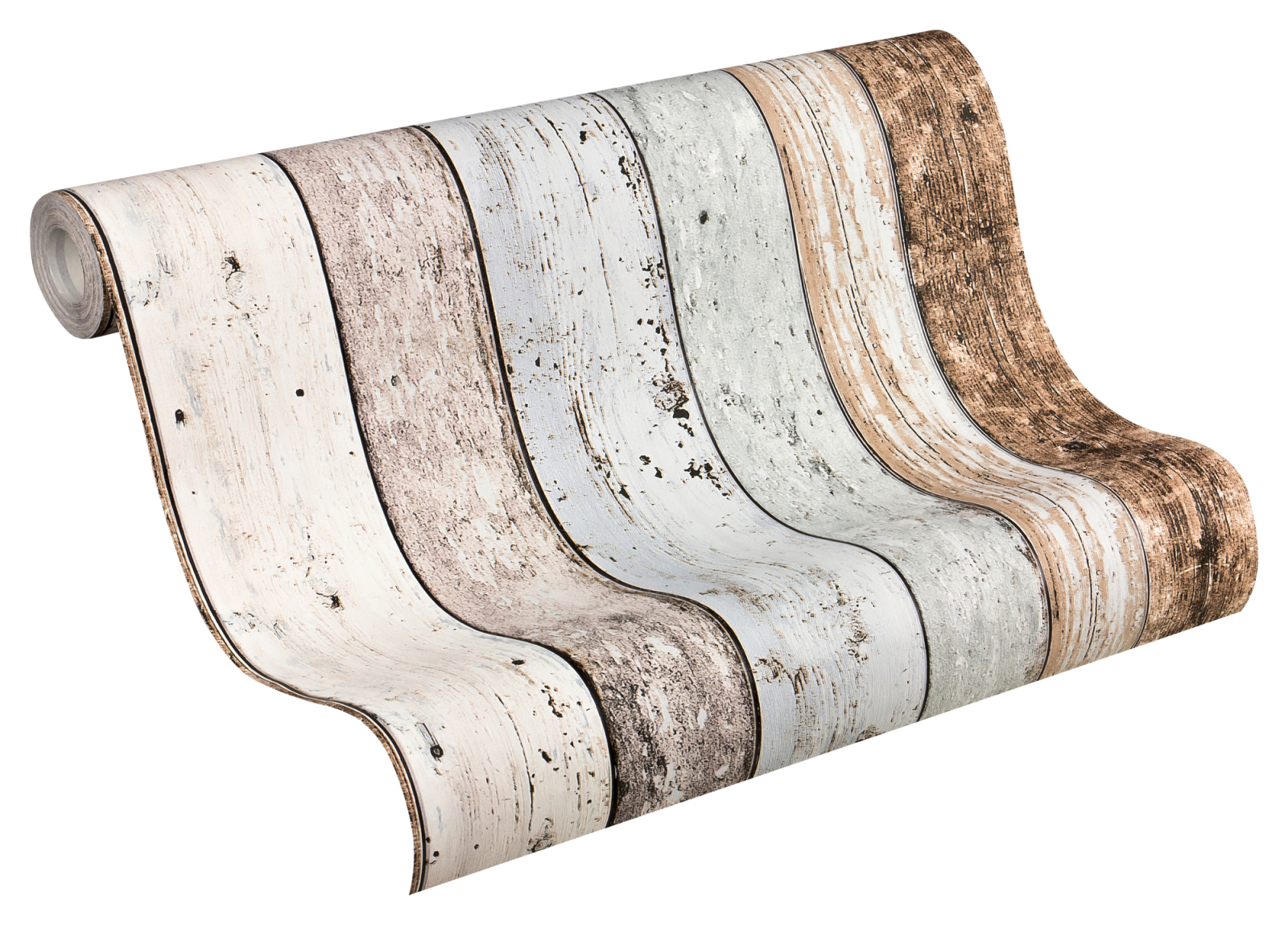 Vinyltapete BEST OF WOOD´N STONE - beige-blau - 10 Meter