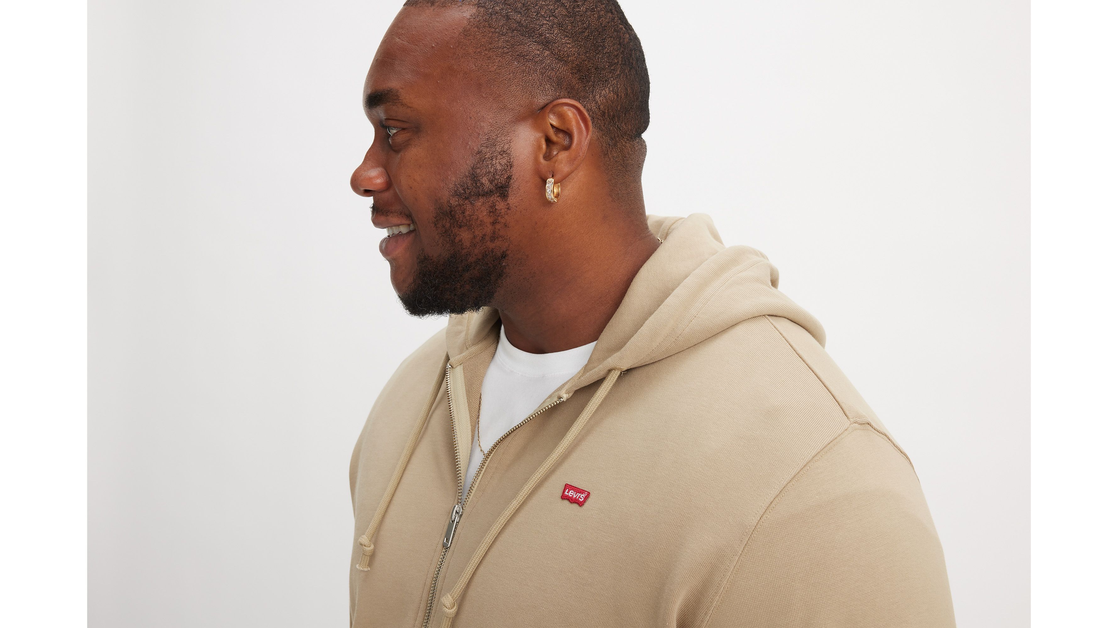 Sweat à capuche zippé - True Chino - Neutral