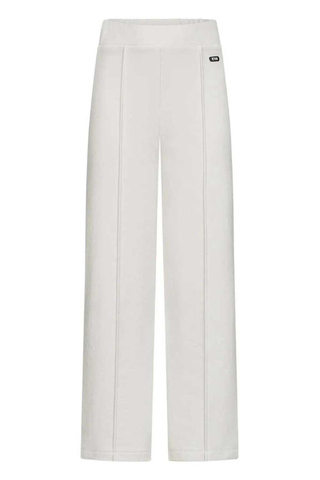 Retour Jeans wide leg casual broek lichtgrijs