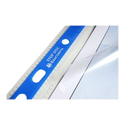 Exacompta Stop Doc - 10 Pochettes perforées ouverture en coin - A4 - incolore