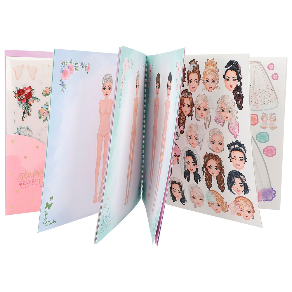 TOPModel Anzieh-Hochzeitsstickerbuch