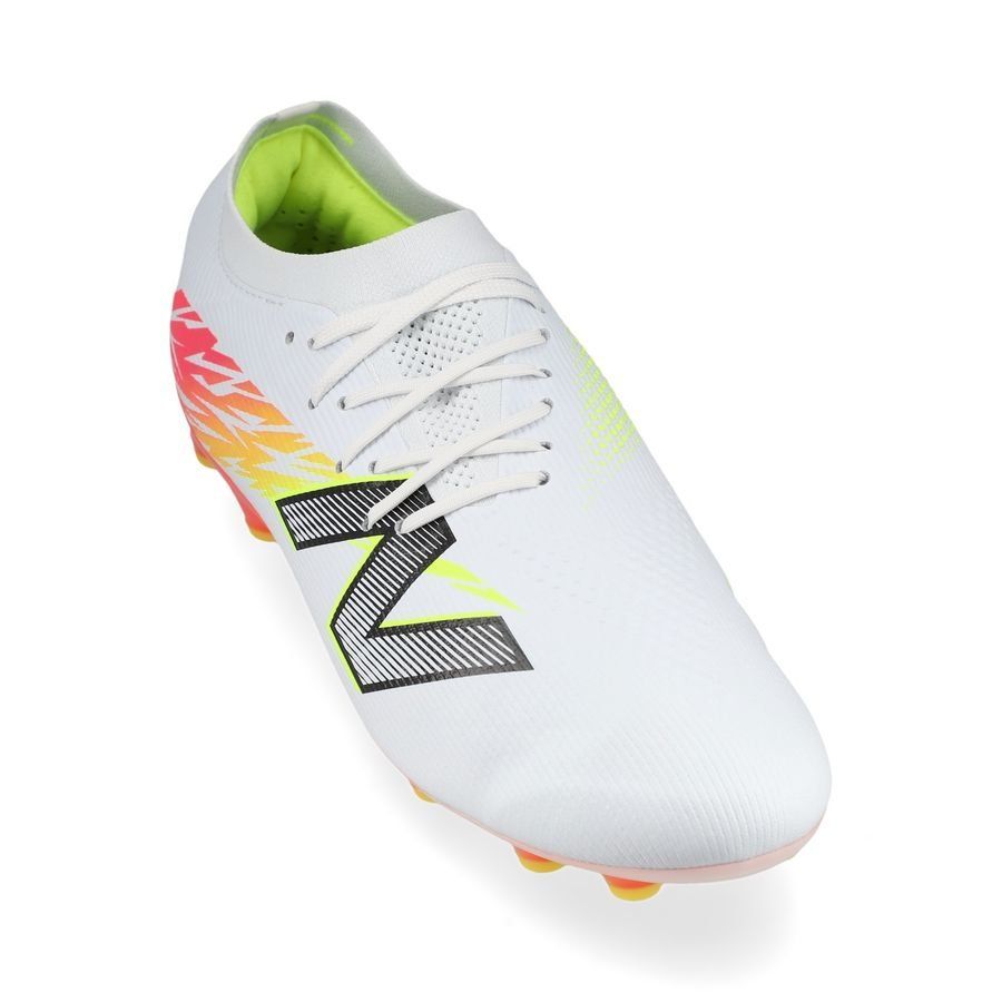 New Balance Furon V8 Elite AG Flash Point - Blanc/Rouge/Argenté