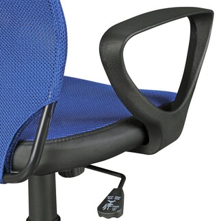 Drehstuhl blau/ schwarz