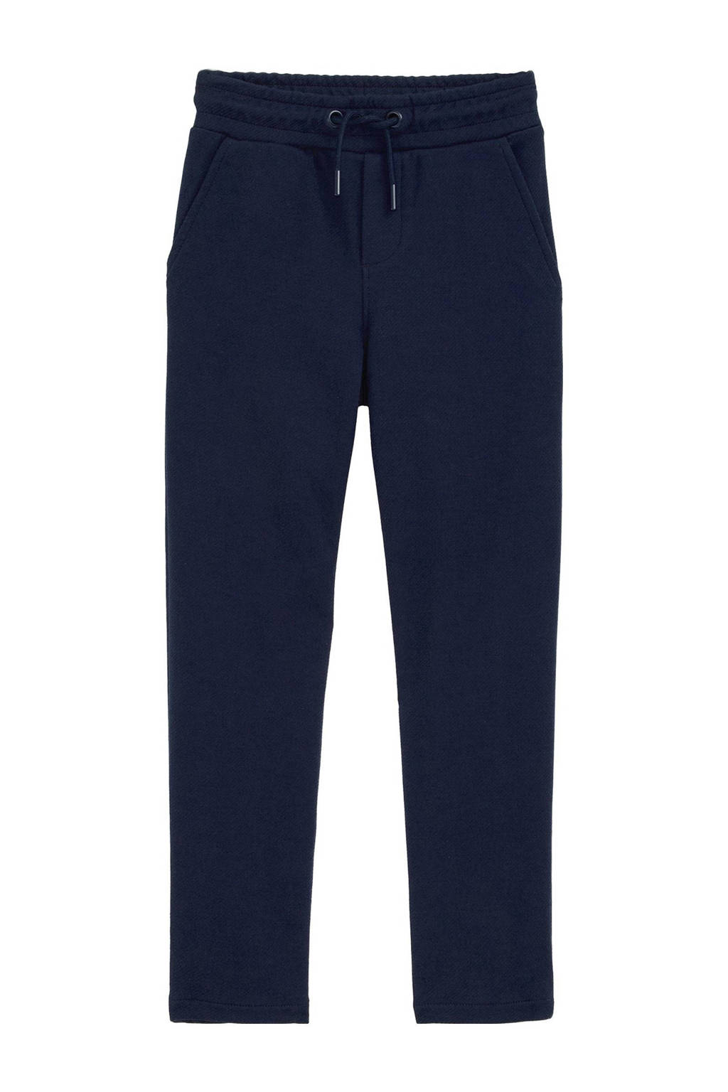 WE Fashion casual broek donkerblauw