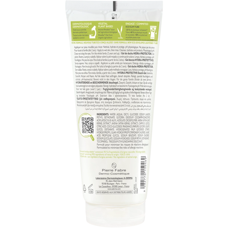 A-DERMA Hydra-Protective Shower Gel 200 ml