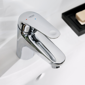 Grohe wastafelkraan Swift Medium-size  Push open Chroom