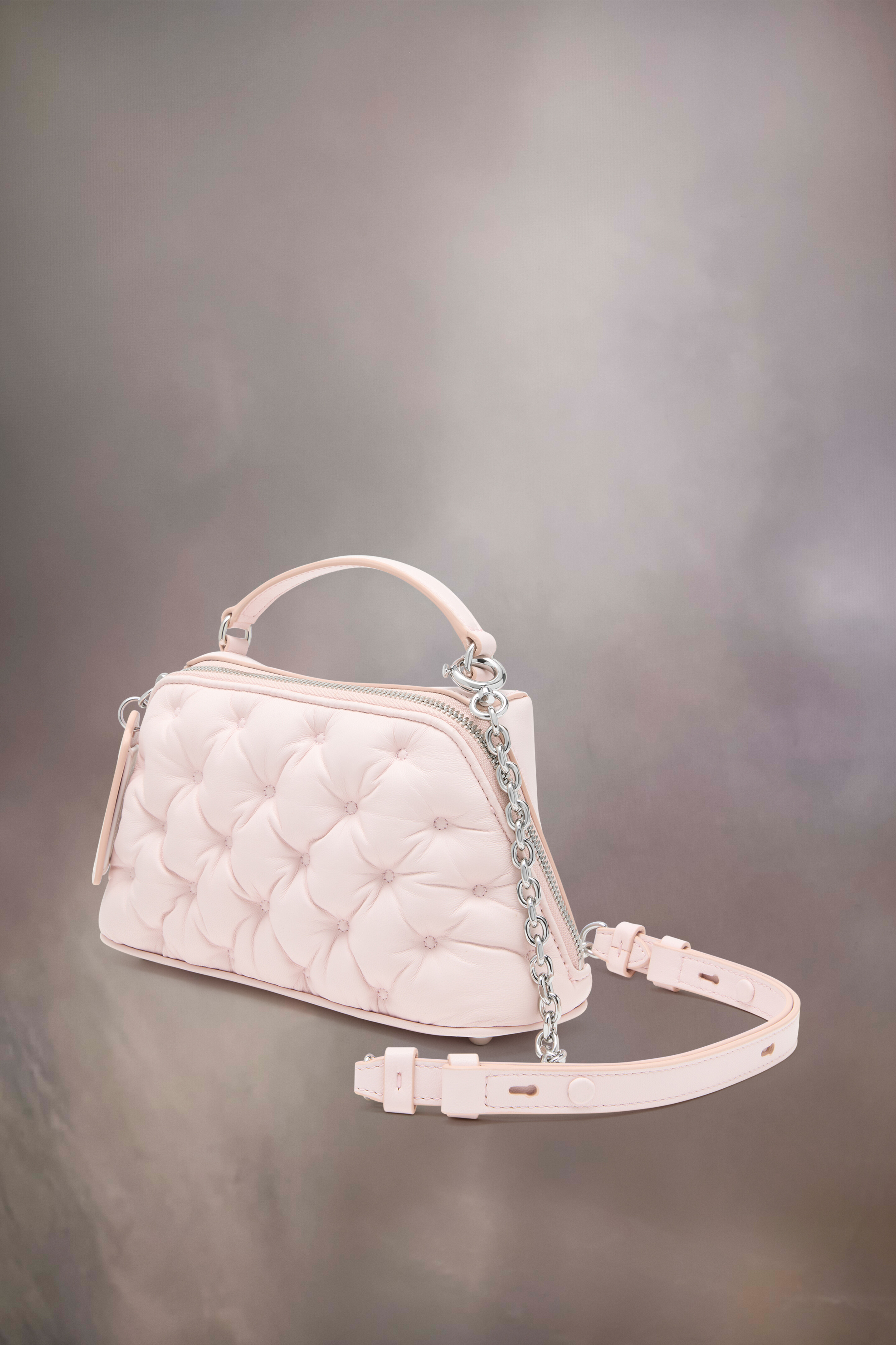 GLAM SLAM EMBROIDERY TRAPEZOID BAG Rose