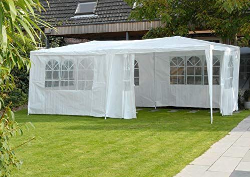 Lifetime Garden - Partytent - 3x6 M - Wit - Kunststof - Met Zijwanden en Ramen