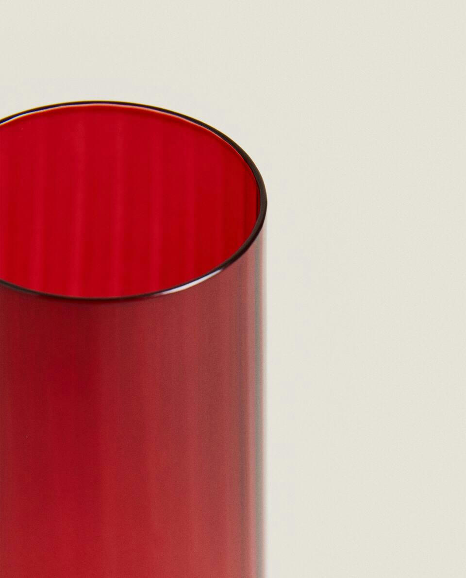 Taça de flauta de cristal colorida de Natal