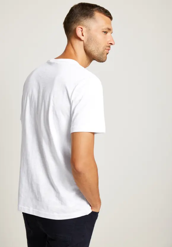 T-Shirt mit Frontprint - White
