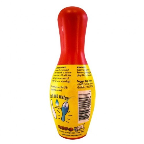 Bola de boliche de brinquedo para cachorro vermelho