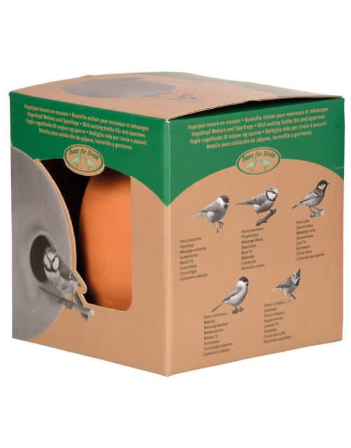 Best For Birds Nestkast Kruik Rond - Broeden - 16x18x17 cm Terracotta