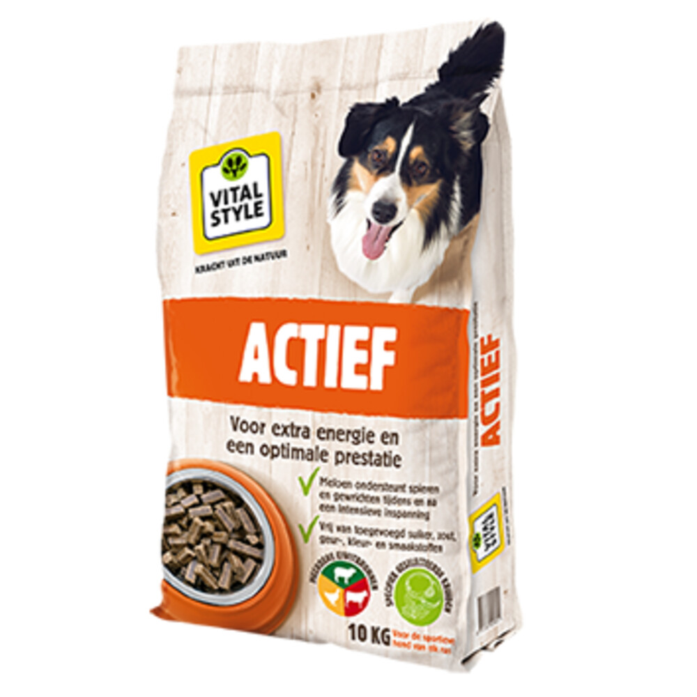 VITALstyle Hondenvoer Actief Hondenbrokken10 kg