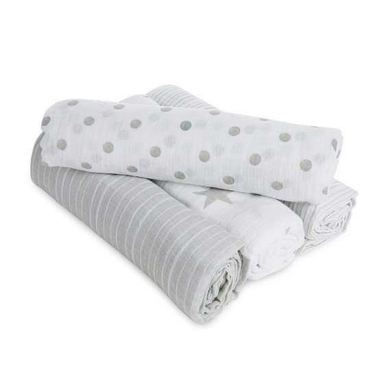 Lot de 4 langes 112x112   Dusty        de               aden + anais essentials