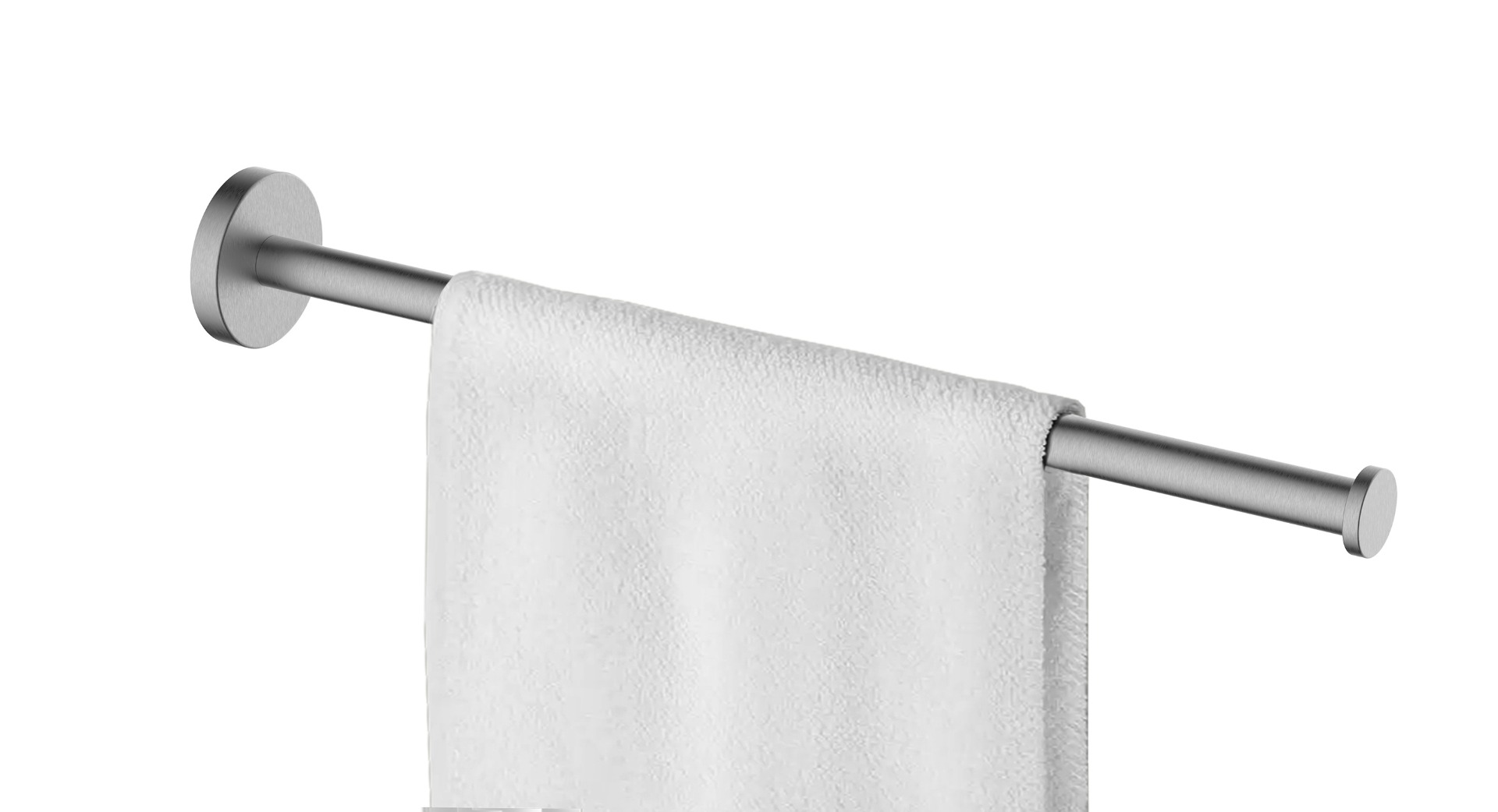 Mueller Hilton handdoekrek 1-armig RVS