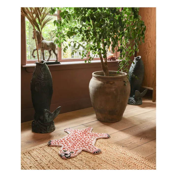 Doing Goods Tapis léopard en laine | Rose
