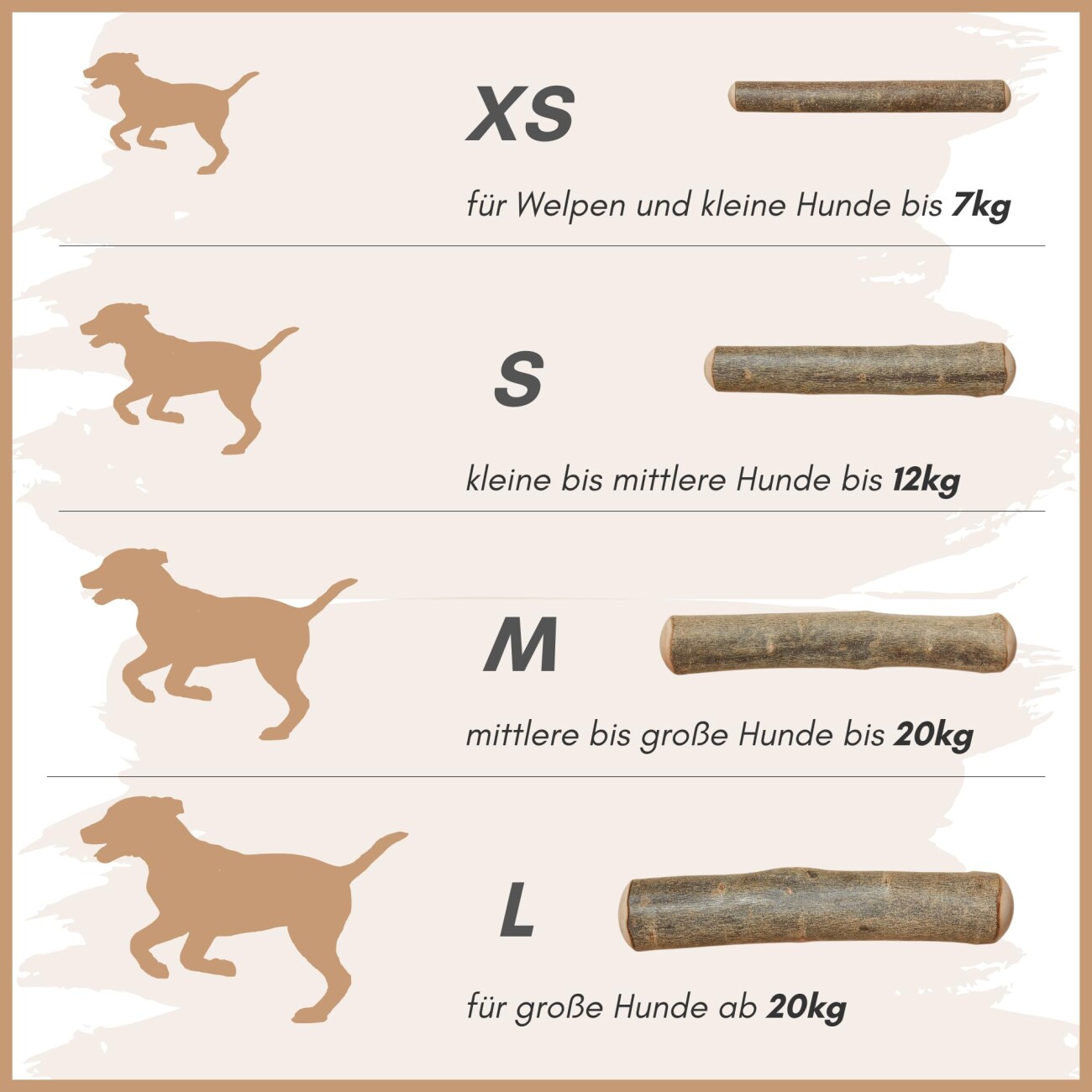 Supravit Olivenholz – Robustes Kauspielzeug für Hunde XS