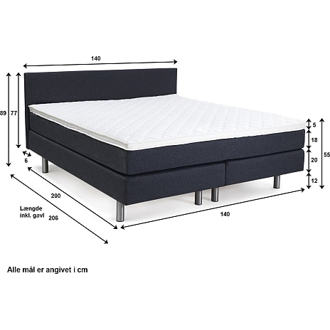 Nordisk Fjer kontinentalseng 140x200 cm