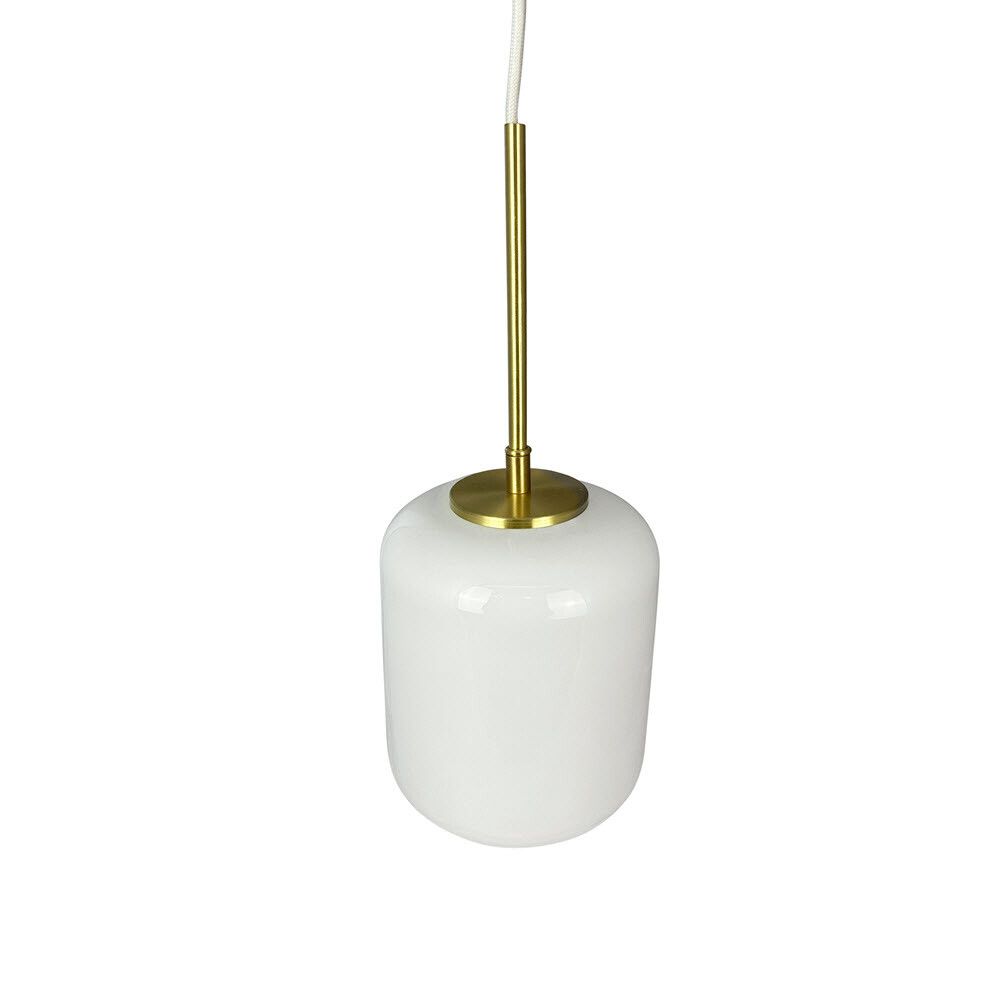 TAKLAMPE DYBERG LARSEN SILVIA 15CM OPAL/MESSING