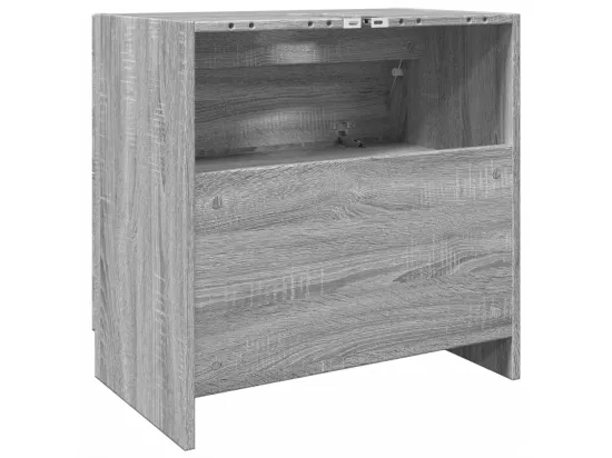 Meuble d'évier sonoma gris 59x37x59 cm bois d'ingénierie
