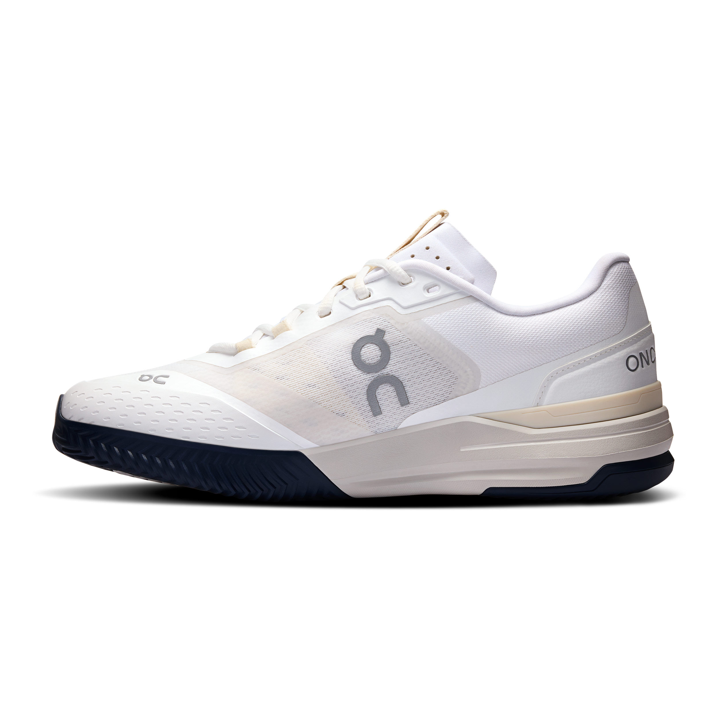 On The Roger Advantage Pro Chaussure Terre Battue Hommes - Blanc , Crème