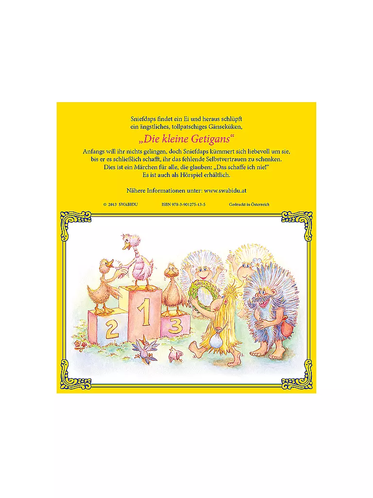SWABIDU Buch - Swabidu - Die kleine Getigans keine Farbe