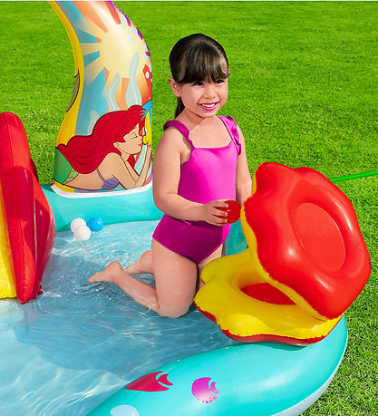 Bestway Legebassin - 221x193x117 cm - Disney - Den Lille Havfrue