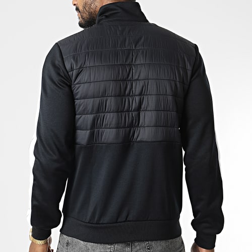 Veste Col Zippé A Bandes Innesto 39771 Noir