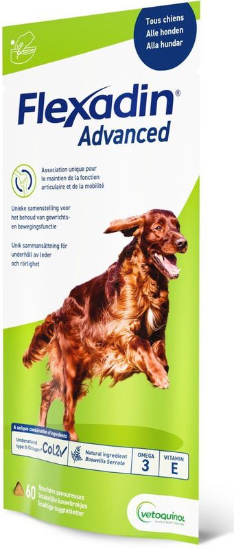 Flexadin Gewricht supplement Flexadin Advanced Hond - 60 stuks