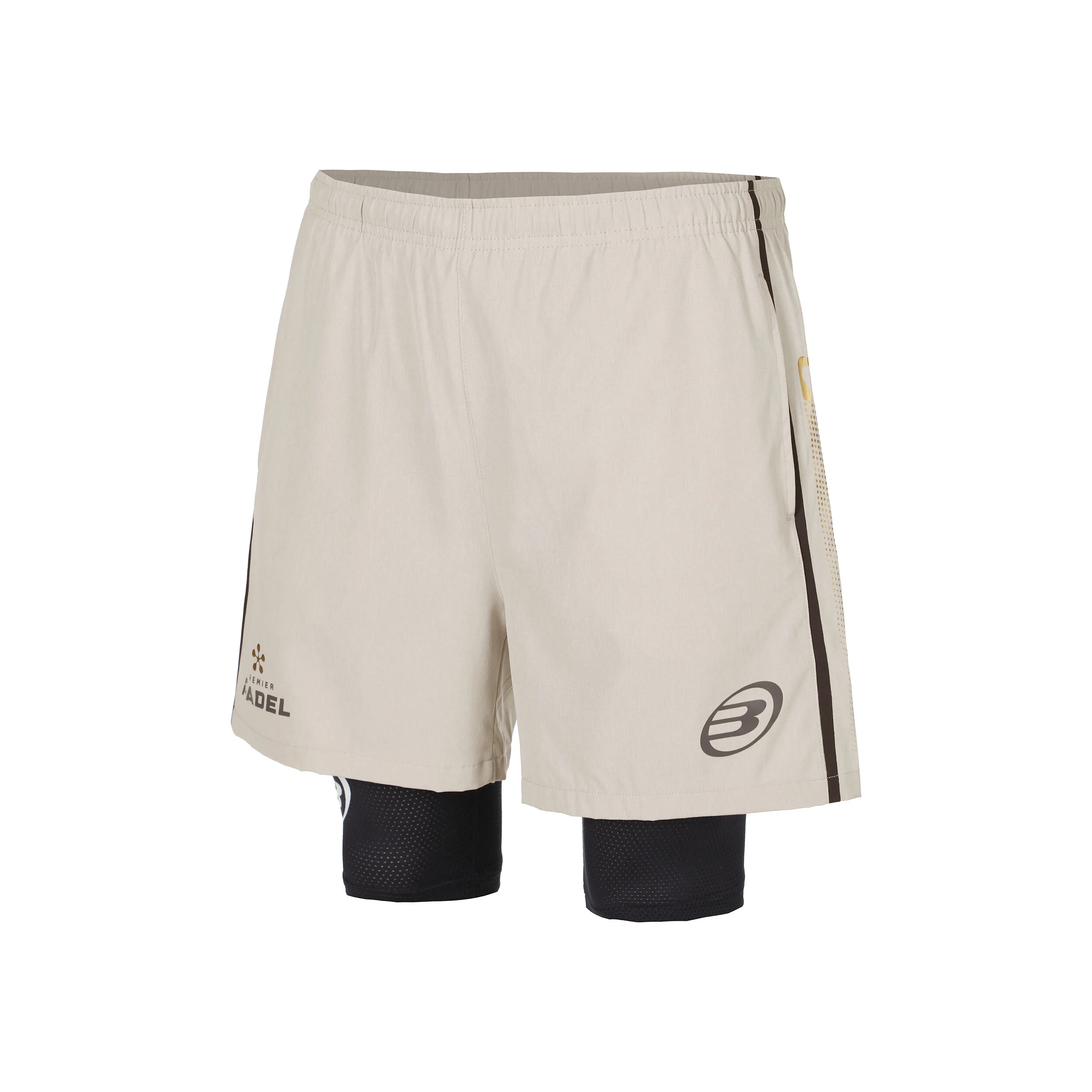 Bullpadel Barde Shorts Hommes - Beige , Noir