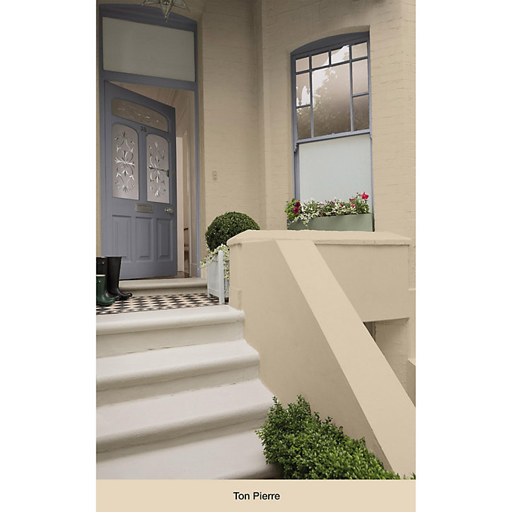 Peinture extérieure façade monocouche microporeuse Valbalith Dulux Valentine mat ton pierre 2,5L