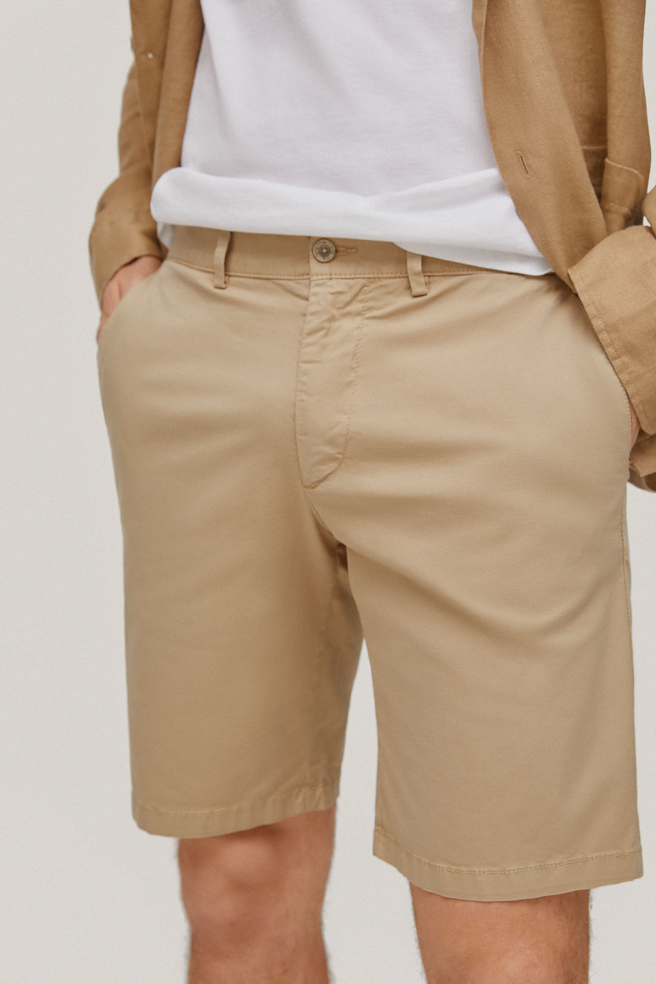 Bermuda Chino Premium Flex - Bege