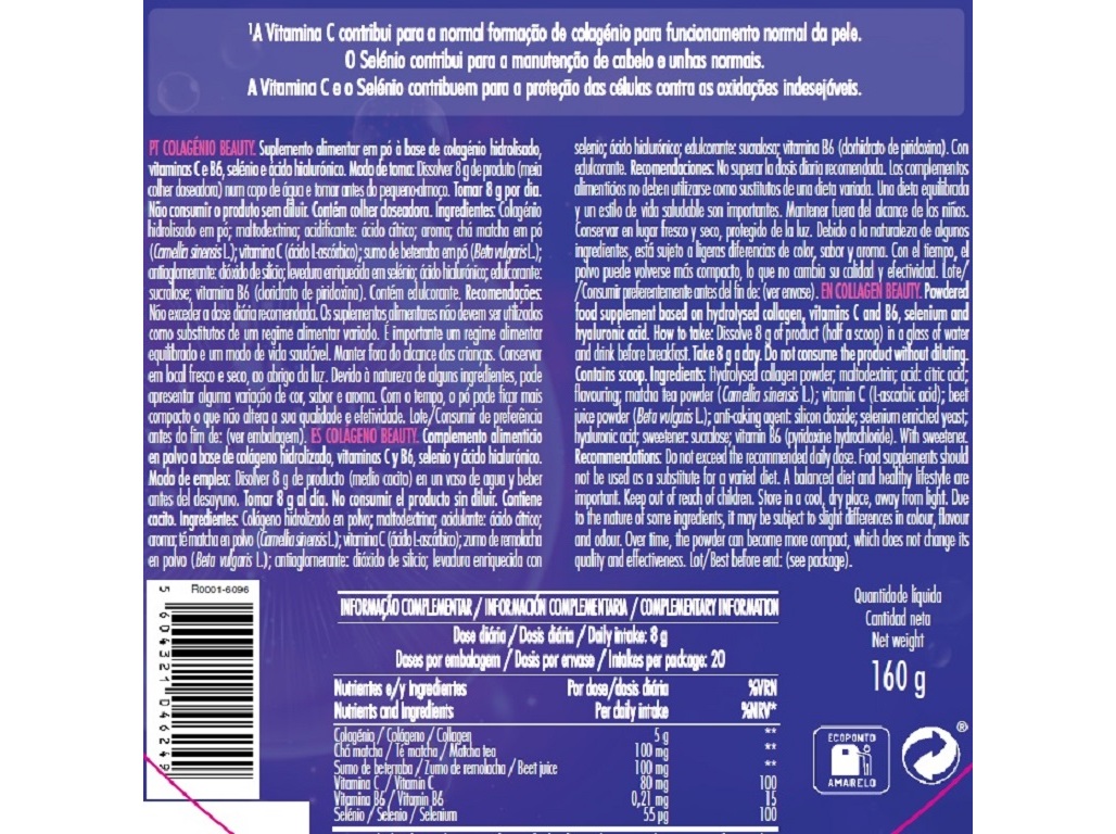 COLAGENIO BEAUTY FORMA   SOLUVEL 160G