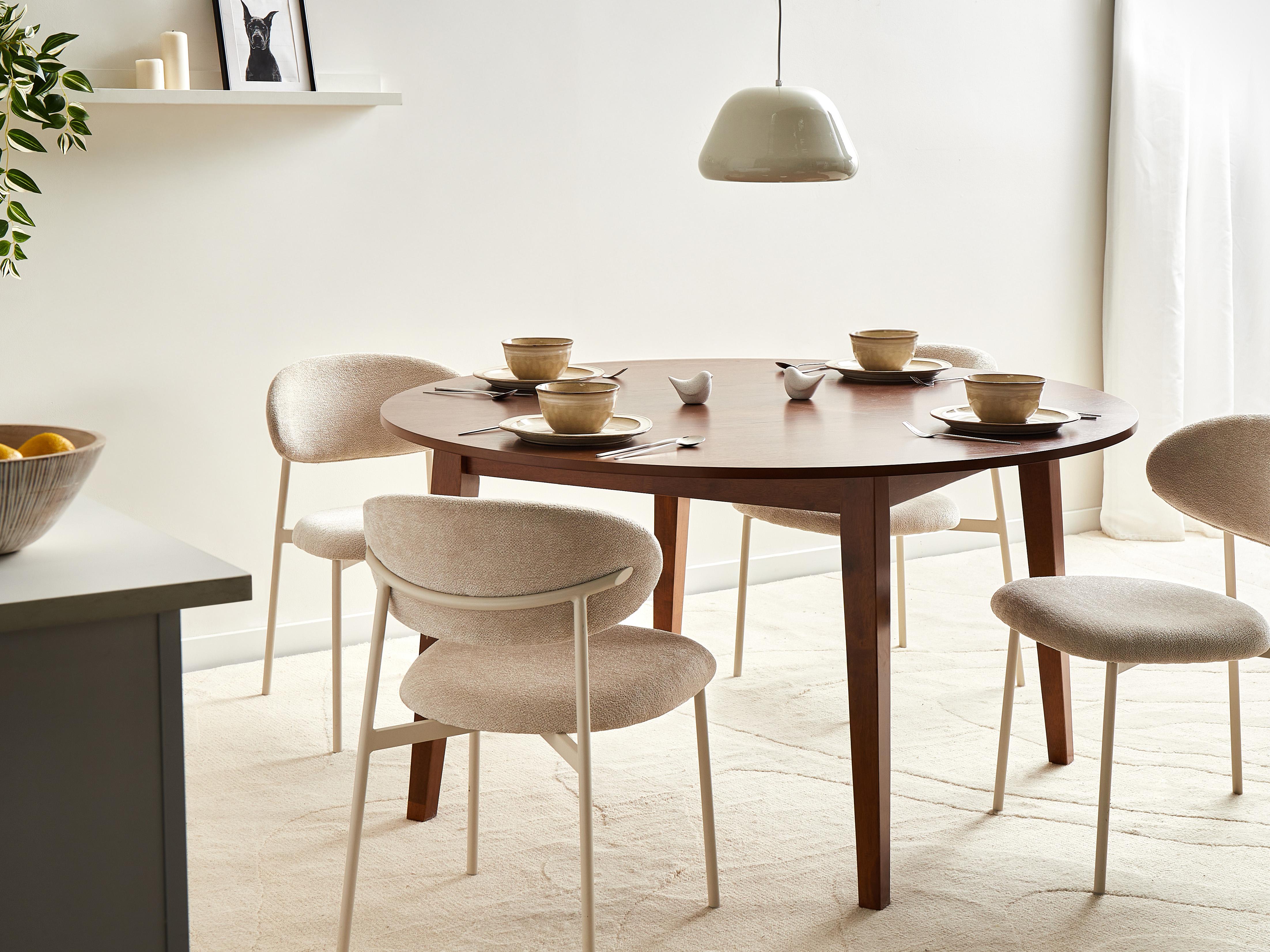Eettafel HUNTLEY Donker eikenhout 140 cm 140 cm